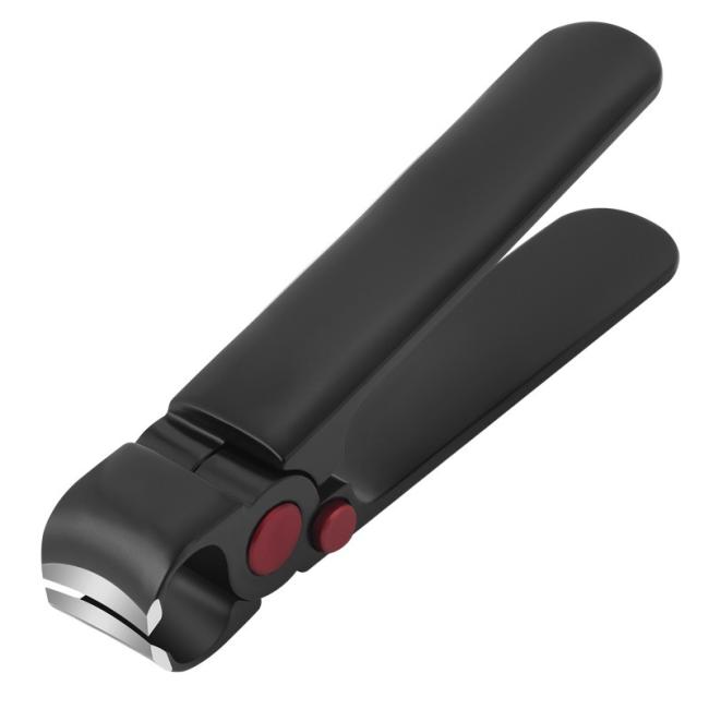 FOCSTAR Curved Blade Nail Clippers New Design Wide-Mouth Stainless Steel with Safe Lock Mute Manicure Tool for Fingers (BT2067)