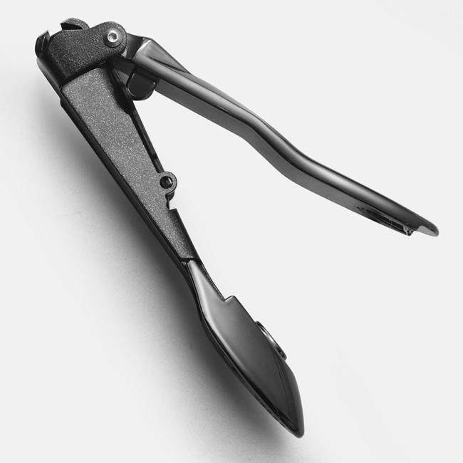 FOCSTAR Heavy Duty Anti-Splash Stainless Steel Self-Collecting Nail Cutters Ergonomic Nail Clippers Curved Blade Catcher for