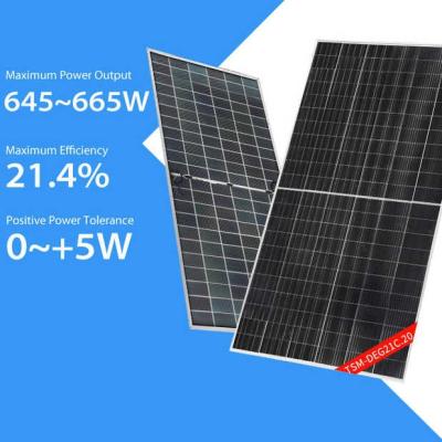 China Painel Monocrystalline solar de Trina Solar Panel Bifacial 660w 665w da série do vértice com TUV à venda