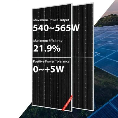 China 540W 545W Panel solar Ja 560W 565W Mono Perc Panel solar de todo negro Para la UE en venta
