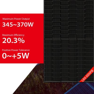 China 345W 355W Longi Solar Panel 365W 370W Solar Photovoltaic Panel Electricity Production for sale