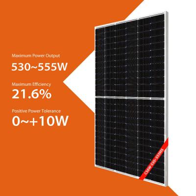 China 540W 545W Canadian Rooftop Solar Panel 550W 555W Rooftop Pv System For Home Bifacial for sale