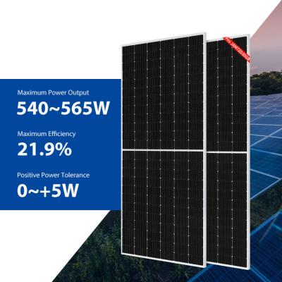 China JA Rooftop Solar Panel 540W 555W 560W 565W Solar Mono Perc Half Cut Shingled for sale