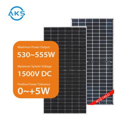 China 530W 535W TW Pv Module Bifacial 550W 555W Solar Power Cells For Home Use for sale