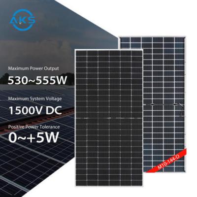 China energía solar solar de los paneles 535W 540W de 530W TW para el vidrio del doble del uso en el hogar en venta