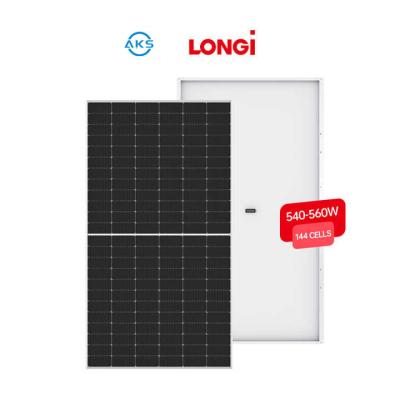 China Rooftop Longi 540w Solar Panel 545W 550W 555W 560w Solar Panel Zonnepanelen Transparent for sale