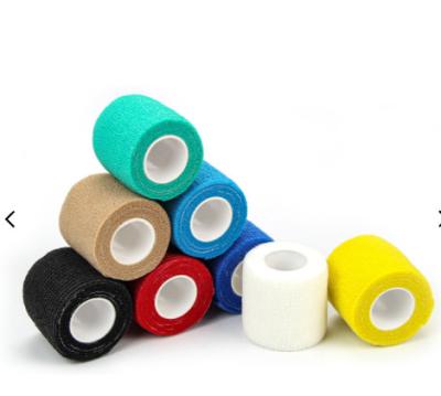 China Customized Non Woven Colored Sports Elastic Self-adhesive Cohesive Bandage For Joint Protection à venda
