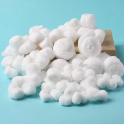 China Organic Cotton Medical Cotton Ball Disposable Soft Cotton Wool Balls en venta
