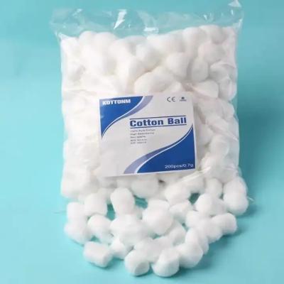 China 100% Pure Cotton Medical Absorbent Alcohol Cotton Ball Multi-purpose Cotton Ball for sale
