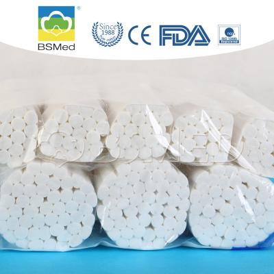 China 12mm / 14mm Dental Cotton Rolls Consumables No Stain 10 * 38mm 8 * 38mm for sale