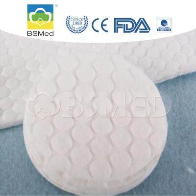 中国 パーソナル ケアの剥離の綿パッド、円形の有機性綿の構造のパッド 販売のため