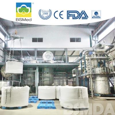 China Environmental Stuffing Material Cotton Filling Fiber Bleached Cotton for sale