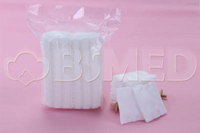 China Almofadas de algodão sem fiapos laterais dobro, almofadas de algodão faciais do removedor da composição à venda