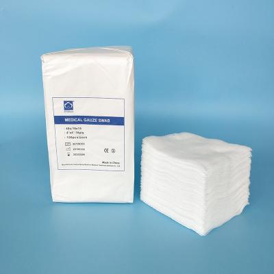 China classe de 10x10cm mim cotonetes estéreis de Gauze Pads Absorbent Medical Gauze à venda