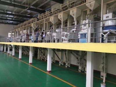 中国 50-60 T/Dの自動精米所機械大ぞろいの米の製粉の植物 販売のため