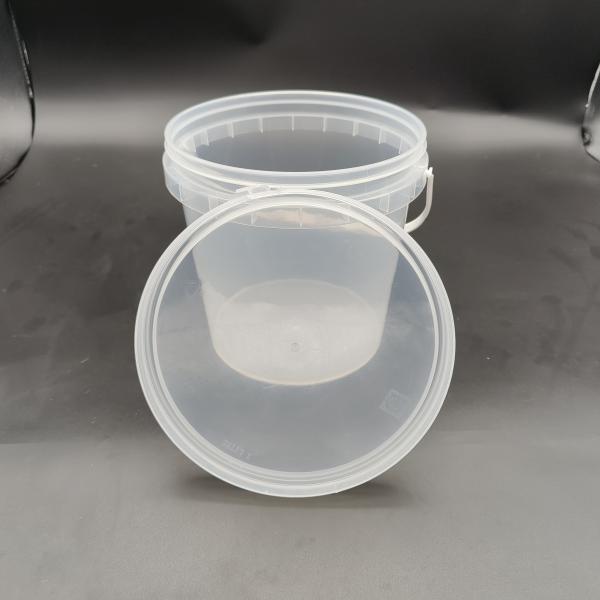 Quality Compression Resistance Transparent Plastic Bucket Clear Plastic Beach Bucket With Plastic Handle for sale