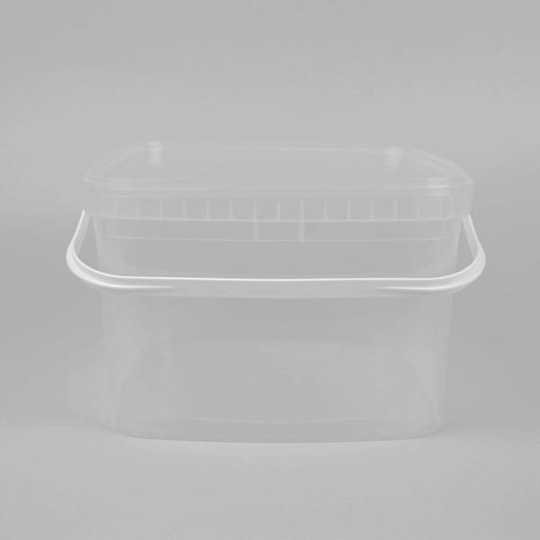 Quality Smooth Surface 5 Gallon Transparent Plastic Bucket IML Decoration for sale