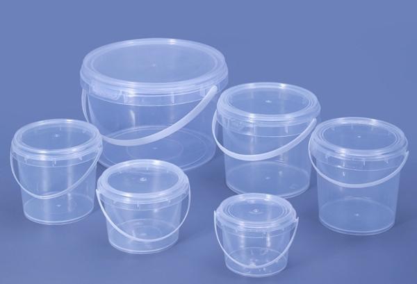 Quality ISO9001 20l Transparent Plastic Bucket With Thermal Transfer Application for sale