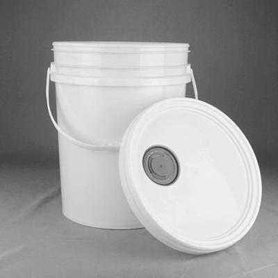 China Snap On Lid 5 Gallon Waste Oil Bucket Round Plastic Pail OEM ODM for sale