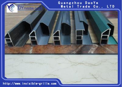 China Da areia de alumínio do canal da trilha das grades invisíveis da segurança cor branca/verde à venda