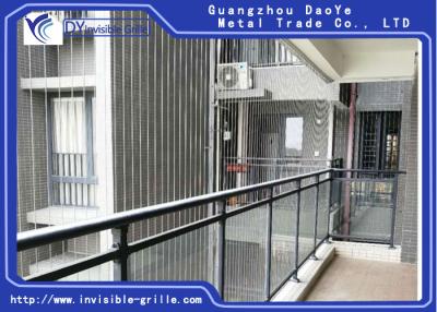 China Hard Line Safety Frame fixed grilles Provides with Nylon Coating School  Invisible  Grille for sale