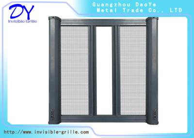 China Heat Insulation Single Mosquito Retractable Invisible Screen Door for sale