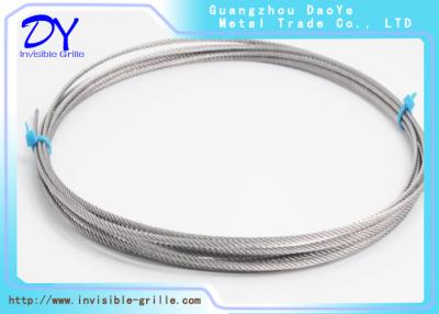 China Invisible Balcony Protection Stainless Steel Wires 5cm Distance Gap for sale