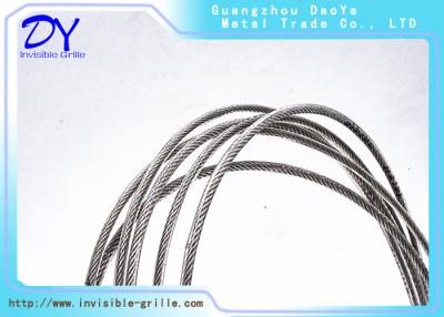 China Never Rust 316 Grade Invisible Stainless Wire Rope With Nylon Coating Home Safety for sale