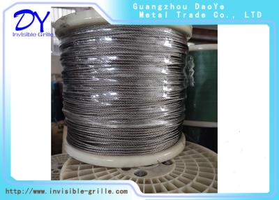 China Teflon 316 Stainless Steel Wire 2.0mm Invisible Security Grille for sale