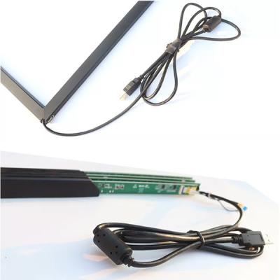 China Sobreposição de quadro de tela de laptop de painel de toque infravermelho de plástico de 55 polegadas para monitor à venda