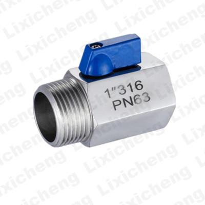 China Stainless steel Mini valve female and male 1000WOG/PSI PN63 Threaded NPT/BSP/BSPT SS304/SS316 1/2