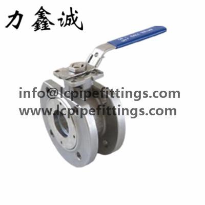 China Stainless Steel 1PC wafer flanged ball valve(DIN)1.4408/1.4308 PN16 DN25/DN50 DIN Standard flange ball valve for sale