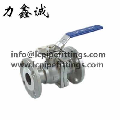 China Stainless Steel 2PC FLANGED BALL VALVE WITH HIGH MOUNTING PAD(ANSI)CF8/CF8M ANSI Class 150 FLANGE CONNECT VALVES for sale
