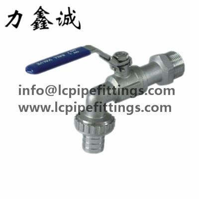 China Stainless Steel BIBCOCK VALVE FROM CANGZHOU LIXINCHENG PIPELINE MANUFACTUING CO.,LTD SUS304/SUS316 MATERIAL for sale