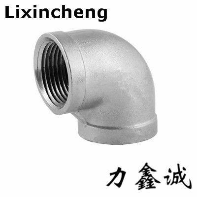 China Stainless steel pipe fittings 90degree elbow thread BSP/NPT fittings for sale