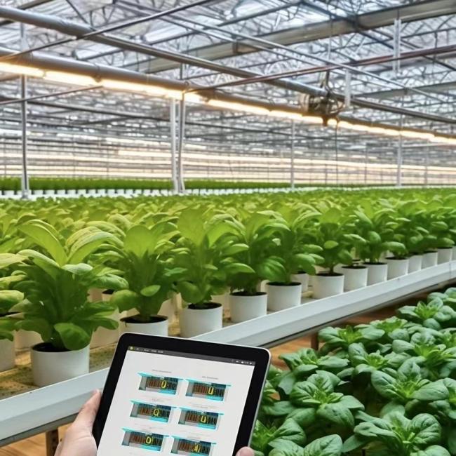 Float Single Layer Glass Greenhouse Hydroponic System