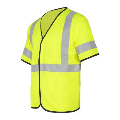 China Flame Resistant Shirt Vest Jacket Construction High Visibility Breathable Anti Static Clothing for sale