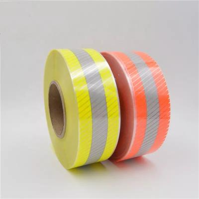 China 6 inch 4 inch 12 inch wide Heat Transfer Reflective Tape fluorescent orange reflective tape for sale