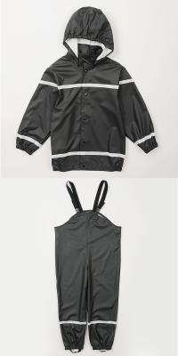 China Safety Green Reflective Rain Jacket Men'S Childrens Boys Girls Split High Visibility Rain Poncho Suit for sale