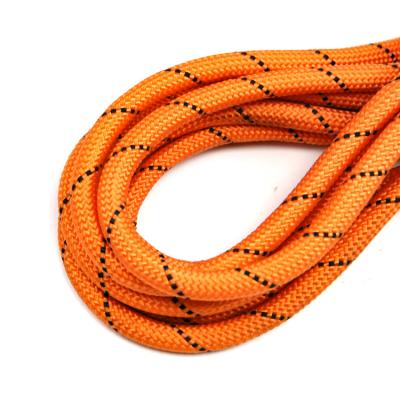 China Poly Black Orange Black Reflective Rope Shoelaces 3/8