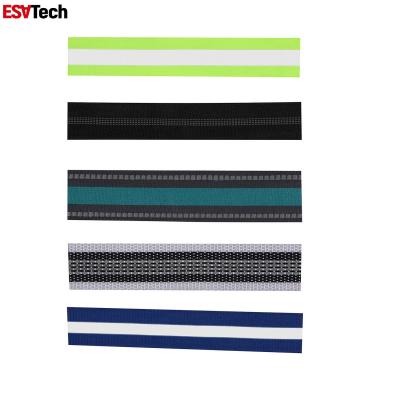 China 3 Inch 12 Wide Polyester Reflective Tape 20mm 25mm 30mm Shoes Clothes Reflective Ribbon for sale