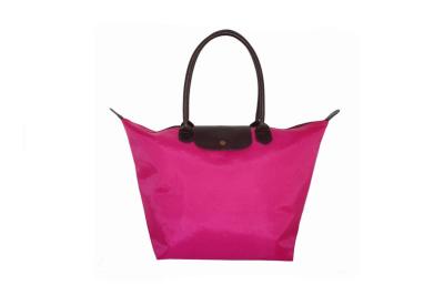 China Pink waterproof 600D oxford fabric tote shpping bag with logo printed for sale