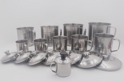 中国 11cm Food contact safe stainless steel tea mug mirror polishing milk cup 販売のため