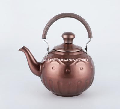 China 1L,1.5L,2L Best selling pink color whistling kettle with filter stainless steel new design tea coffee pot with infuser à venda