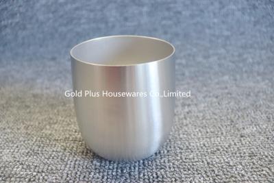 China tazas elegantes respetuosas del medio ambiente de acero inoxidables del vaso del vino de las tazas de la taza de la cerveza de los nuevos colores plata de oro creativos 172g en venta