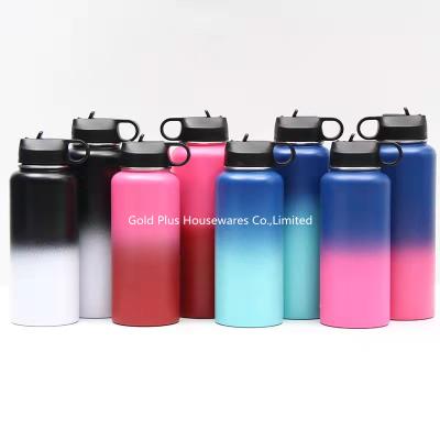 China Outdoor sport watewr cup large capacity 304 stainless steel vacuum flask leak proof protein insulated shaker bottles for sale