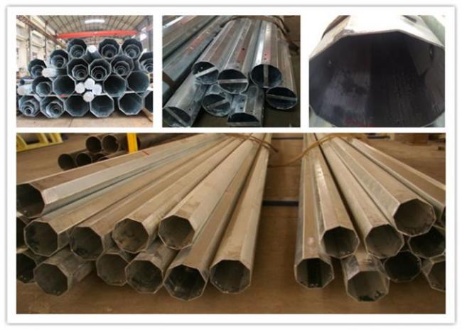 Octagonal Electrical Steel Tubular Pole For Power Distribution Line 10kv