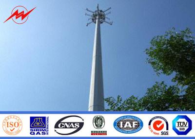 China Shockproof 40 Feet Electrical Mono Pole Tower , Mobile Telephone Masts for sale