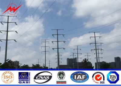 China NGCP 8 Sides 50FT Steel Utility Pole for 69KV Electrical Power Distribution with AWS D1.1 Standard for sale