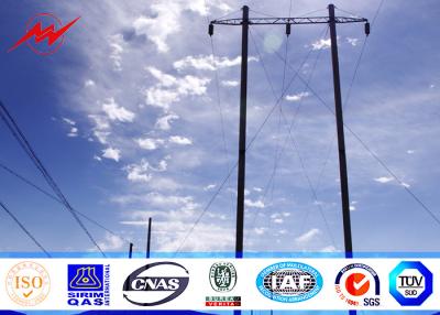 China Professional Grade Three 128kv electric Steel Utility Pole 65ft 1000kg load for sale